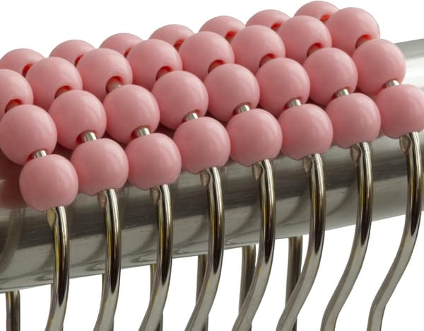 Dusjforhengskroker Ringer (Rosa) Pink