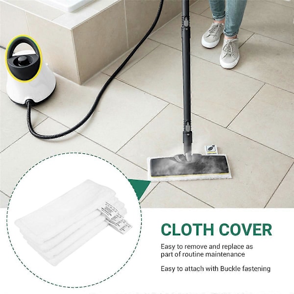 CLEANmaxx 2-pak Grå Moppepuder til Easy Mop System med 2-kammer Spand