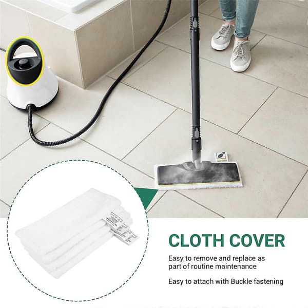 CLEANmaxx 2-pakning grå moppeputer for Easy Mop System med 2-kammer bøtte