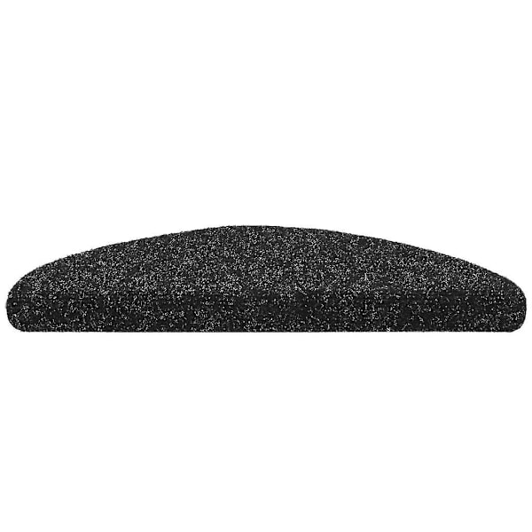 15 st Självhäftande Trappmattor Nålfilt 56x17x3 cm Svart