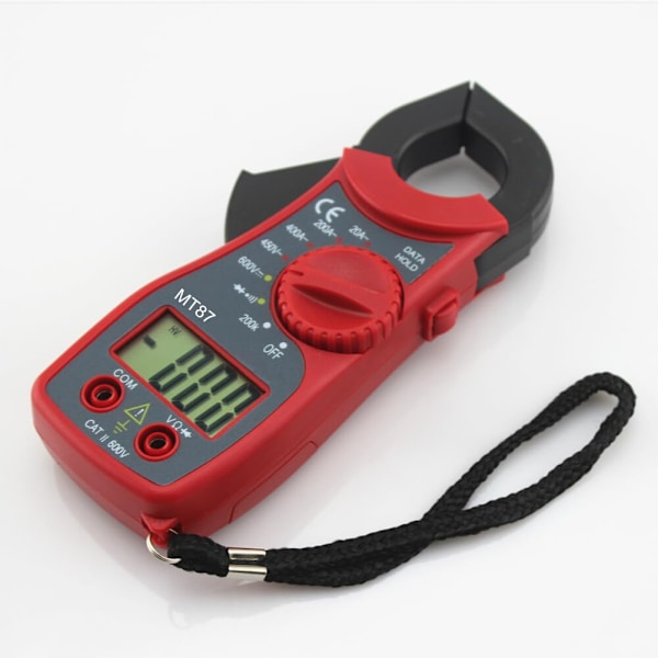 Digital testverktyg för mätutrustning, digital multimeter, elektroniskt mätinstrument, multitester, röd