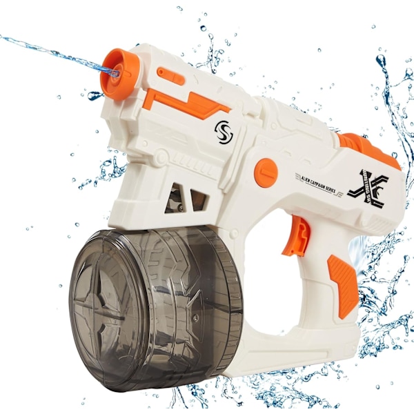 Electric Water Guns for Adults and Children, 500CC Large Capacity Water Gun for Water Fight Game,Spray Water Gun Toy for Summer,Orange