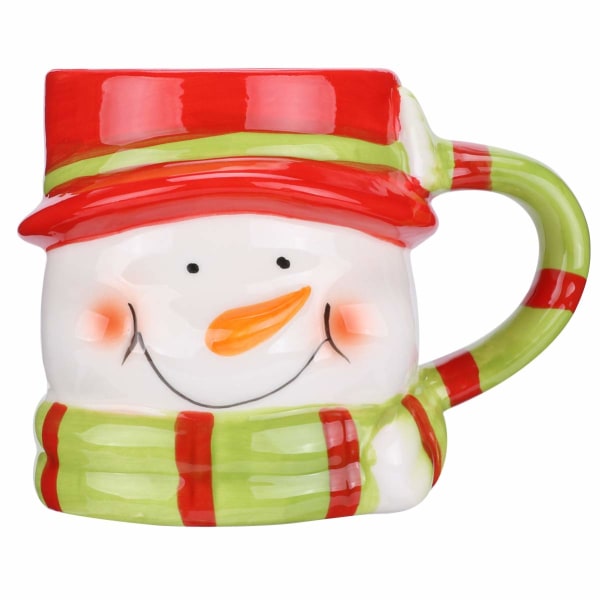 1 STK Julesnømannkrus Kaffekrus Jul nyttårsferiegaver til familievenner eller daglig bruk Keramikkkopp