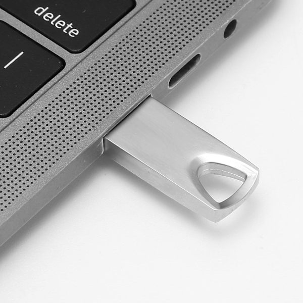 Mini metalltekstur U-disk, høyhastighets data backup-enhet, ekstern datalagringsminnepinne kompatibel med datamaskin bærbar PC (64 GB)