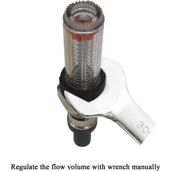 Gulvvarme flowmeter til vandgulvvarmemanifold, vandflowindikator