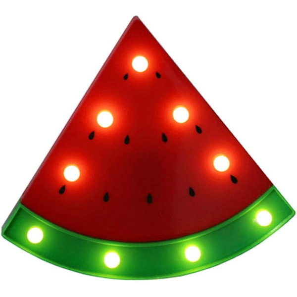 Sänglampa, nattlampa sänglampa LED barnkammare liten nattlampa vattenmelonsform present batteridriven