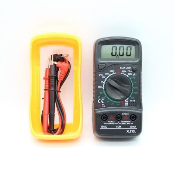 Multimeter Amperemeter Voltmeter Digital Elektrisk Tester LCD-Display 600v