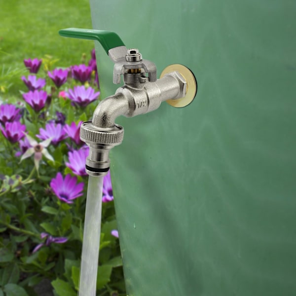 1/2 tommer (15/21) rustfrit messing væg-gennemføring, skotgennemføring til vandhaner, regnvandstønde, beholder, IBC-tank