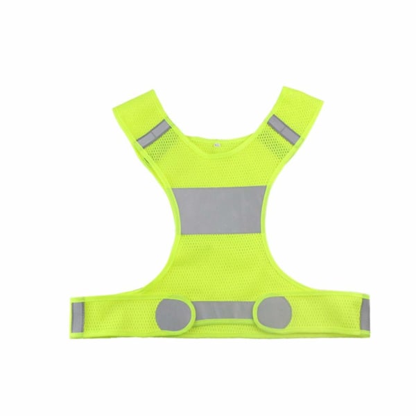 Adjustable Safety Security High Visibility Reflective Vest Gear Night Riding Running Jacket Men Women Outdoor Sport Cycling (L,2pc)