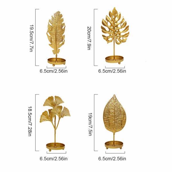 Smykkestativ, Desktop Smykke Display Stativ med Bakke (Guld)