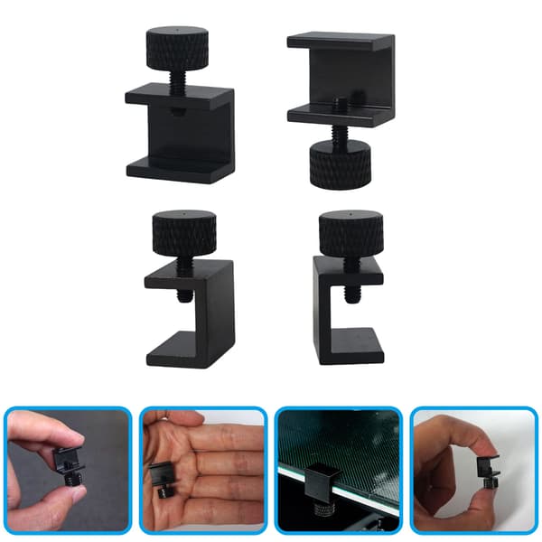 8 stk. 3D-printer glaspladeclips, 3D-printer gitterglasfikseringsklemme, opgraderingskit til varmt sengetrykplatform