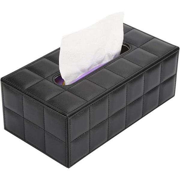 1 kpl PU-nahkainen kasvopyyheliina Black