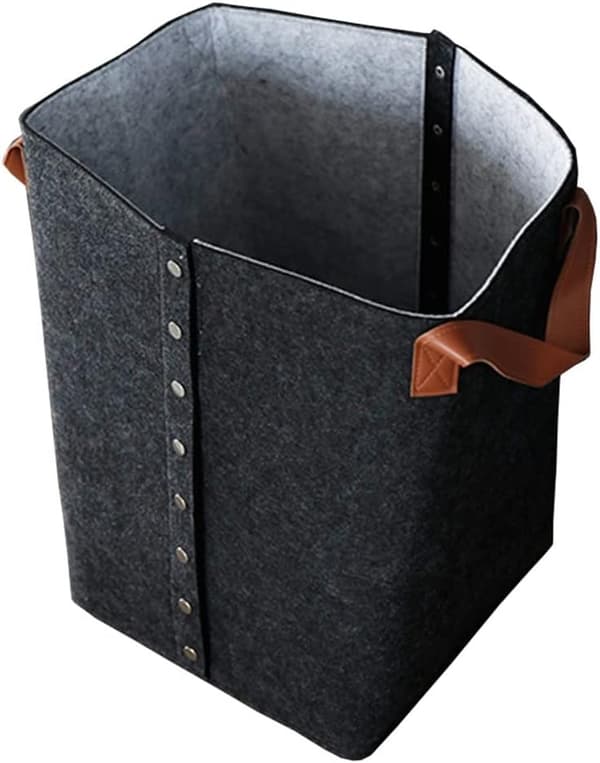 Filtopbevaringskurv med åbne knapper Dark Gray