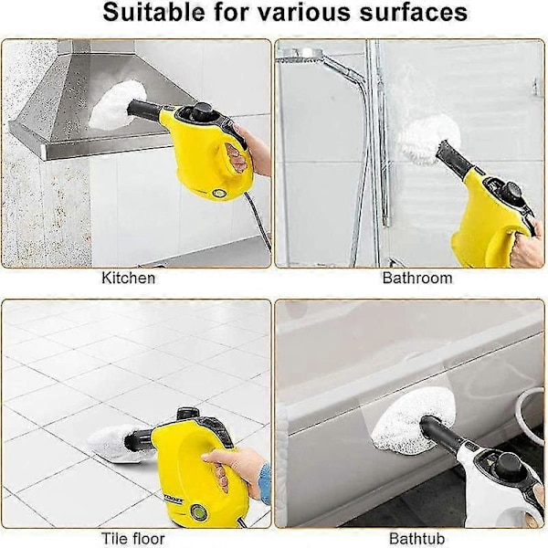 6 stk. moppepude tilbehør til Jet M6 serien Ultimate robotmoppe, vask...