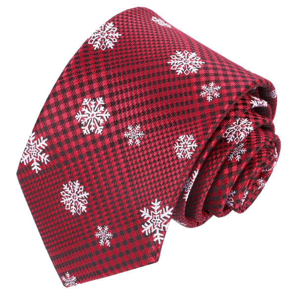 Herr slips jul slipsar, siden hals slipsar för män julfest semester slipsar Snowflake