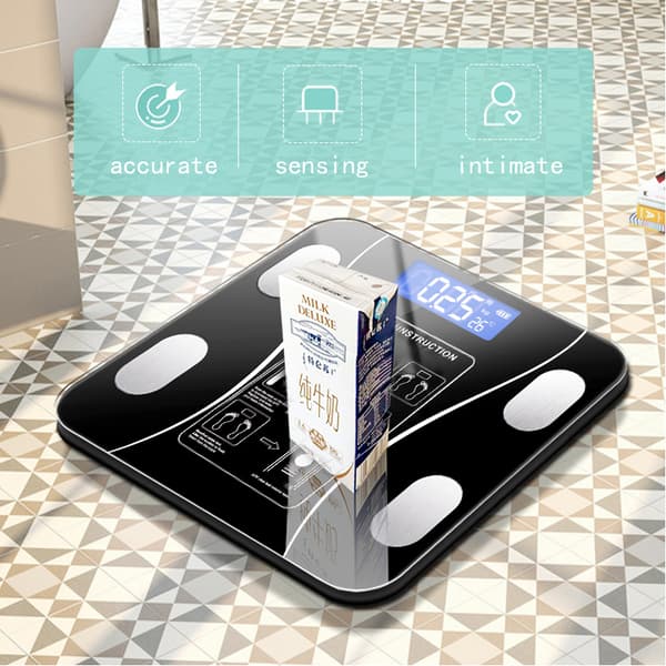 Smart Bluetooth Digital Baderomsvekt med Kroppssammensetningsanalysator og Mobilapp