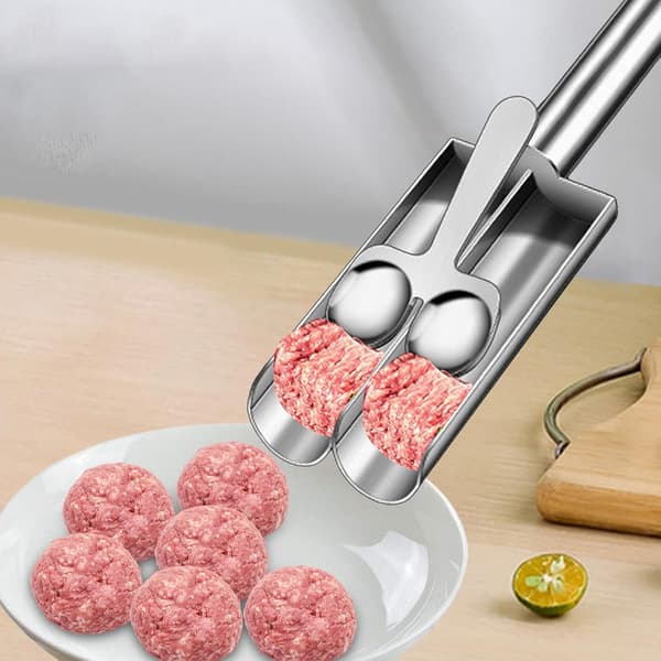 Kødboller af rustfrit stål, kødboller dispenser, multifunktionel fremstilling til, dobbelt rør
