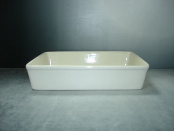 Porcelænsform Rektangulær - Stor - 2-pak 5000 Vit