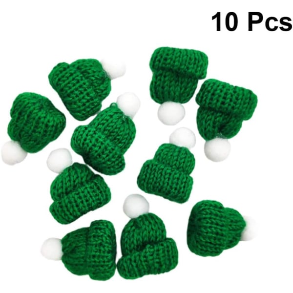 10 stk. Mini Julehat Green