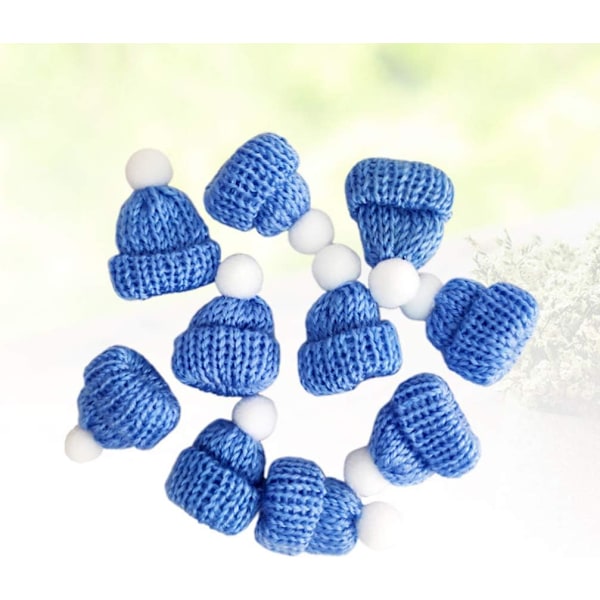 10 stk. Mini Julehat Blue