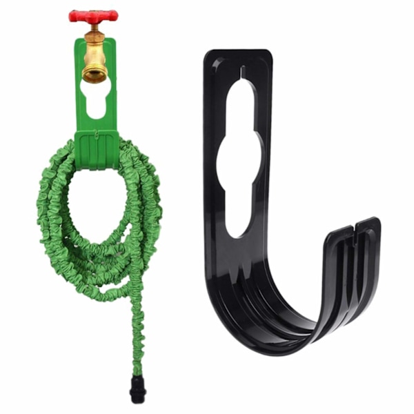 Veggholder for hageslange, bærbar holder for hage- og garasjeslange, fleksibel hageslange for utendørs bruk.