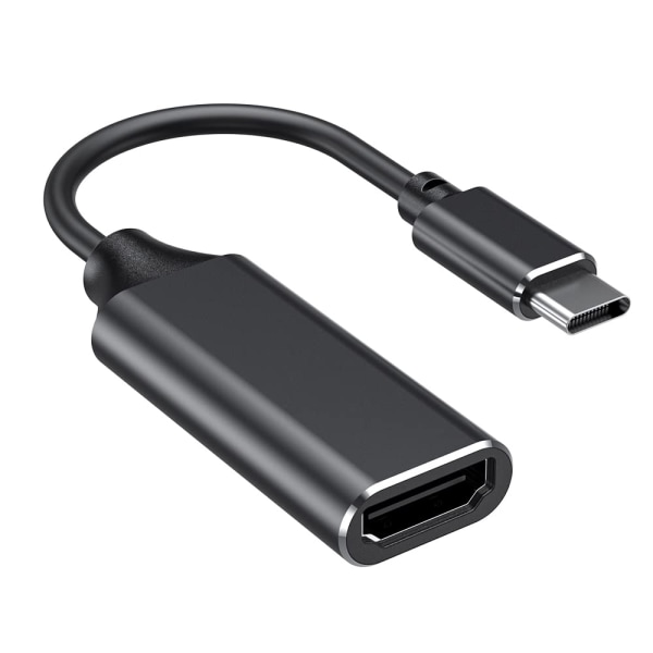 USB Typ C till HDMI 4k-adapter (Thunderbolt 3-kompatibel) med ljudvideoutgång för Samsung Note 9/S9, Huawei Mate 20 etc (svart)