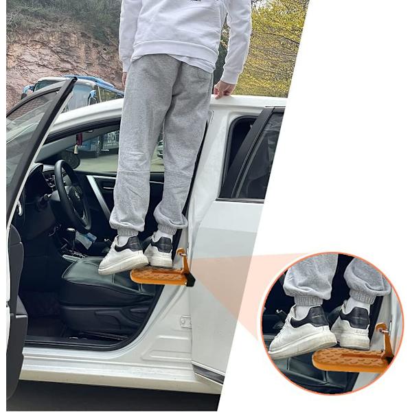 Bilstegsbräda, multifunktionell hopfällbar extrapedal, takpedal, bilstege