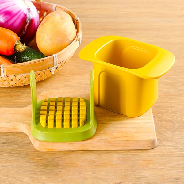 2 i 1 grönsakshackare tärningsskärning, multifunktionell avtagbar grönsaksskärare, handtrycksgrönsaksskärare för potatis, lök, morötter