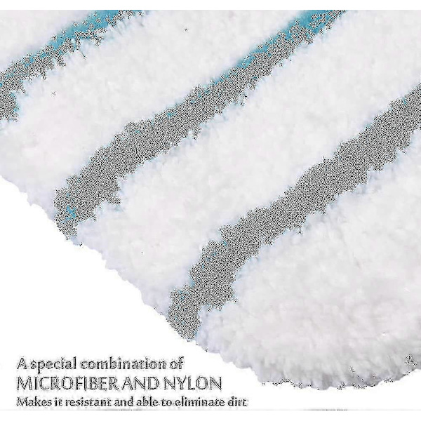 2 stk. vaskbare moppepuder i mikrofiber, reservedele til dampmoppesæt