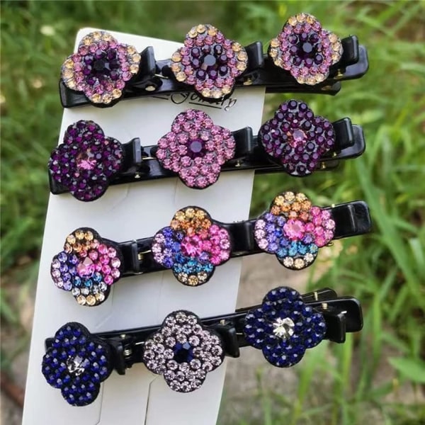 4 stk Glitter hårklips 4pc