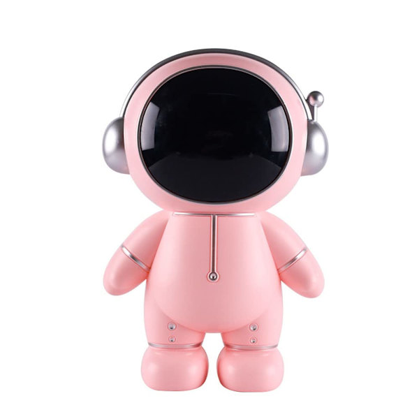 Astronaut Sparbössa, Rymdman Modell Spargris, Lämplig för Pojkar Flickor Barn Leksaker Förvaringsburk Prydnad Rum Dekoration(Rosa) Pink