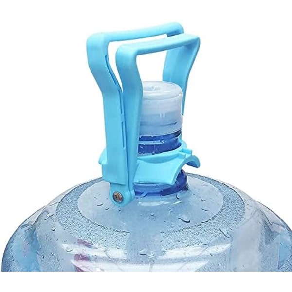 2 st Multifunktionella Avancerade Ergonomiska 5 Gallons Vattenflaskehandtag, Dricksvattenflaskehandtag, Blå