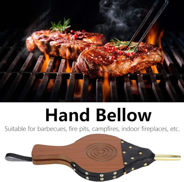Pejs Blæser, Træ Manuel Pejs Blæsebælge Værktøjer til Udendørs Camping Grill