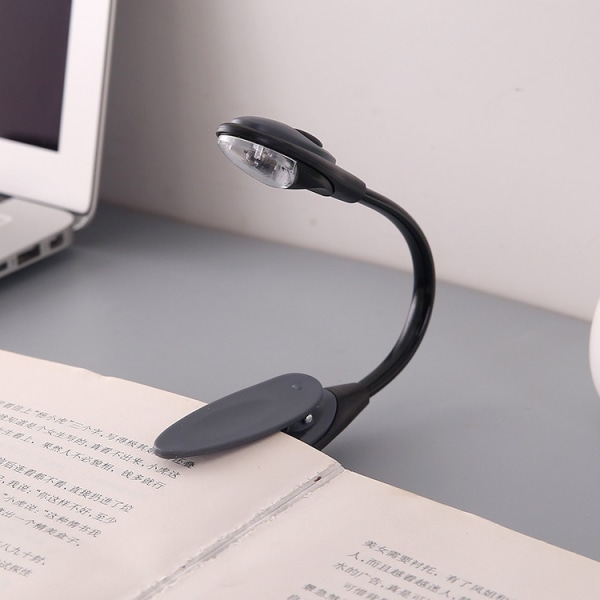 Mini Flexibel Clip-on Bright Booklight Led Travel Book Läslampa