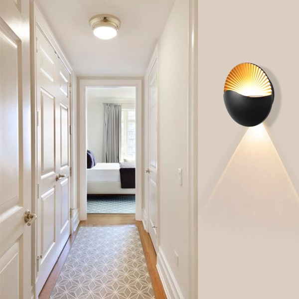 6W Creative Modern Væglampe LED Væglys Op Ned Aluminium LED Vægbelysning Vandtæt Indendørs Udendørs til Soveværelse Stue Badeværelse Korridor