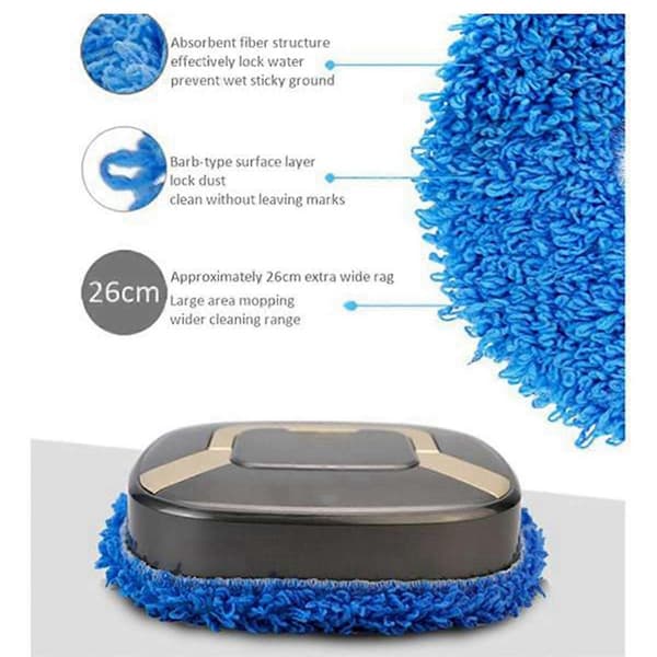 4 stk. vaskbare mikrofiber moppepuder til EVERYBOT Edge RS700 RS500 robot udskiftningstilbehør