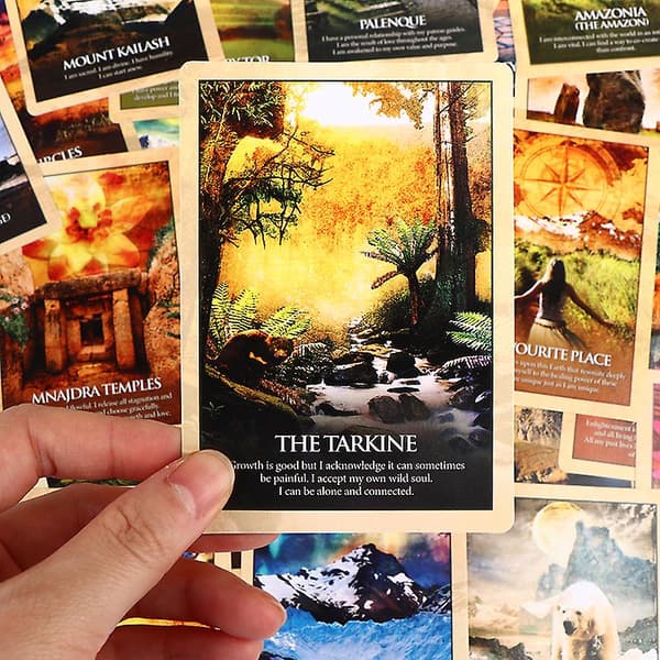 Earth Power Oracle Cards Tarot Profetia Divination Deck Underhållning Brädspel