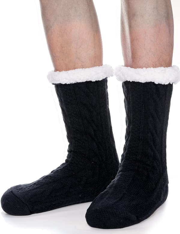 Bløde sokker, varme stopper sokker, tykke hyttesokker, vinterjulesokker