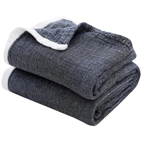 Koselig teppe, bomullsteppe, mykt koselig teppe, for hele sesongen, sofateppe som et sofakasteteppe black 200*230cm