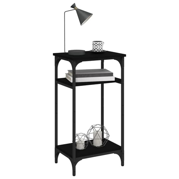 vidaXL Sidebord Sort 40x30x75 cm Konstrueret træ 6510 Svart