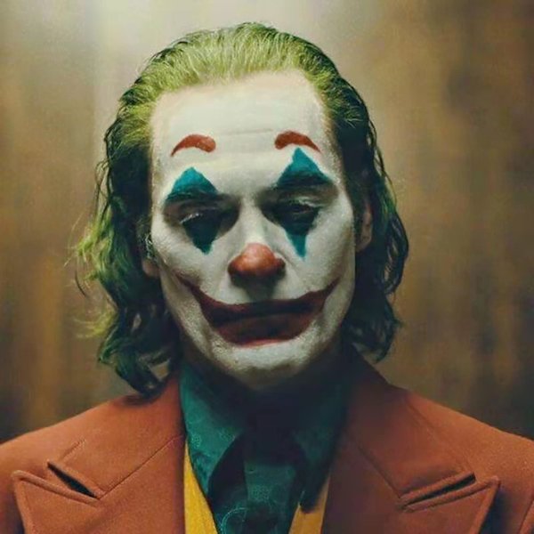 Halloween Peruk Europeisk och Amerikansk Film Clown Joker Fleck Blandad Grön Lockig Hår Cos Anime Peruk Herr Peruk Daglig/Fest/Rollspel Grön