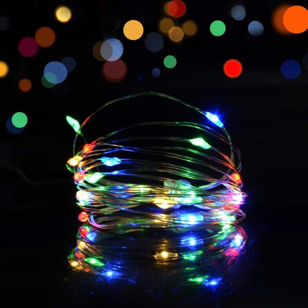 5M 50 LED-lyslenke for juletre multicolor