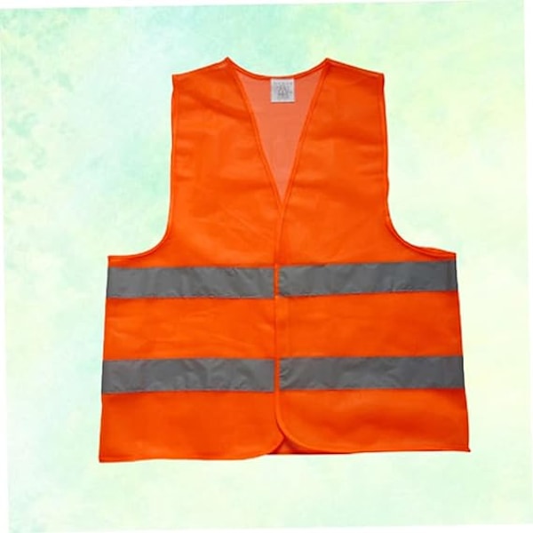22×27 tum Hög Synlighet Säkerhetsväst Bulk Reflekterande Mesh Säkerhetsväst för Män Kvinnor Arbeta Cykling Löpare Neon, Orange