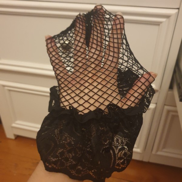 Fiskenet Hold Up Strømper - Dame Blonder Net Strømper Lingerie Lårhøje Strømper