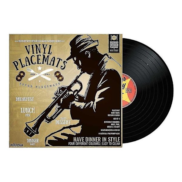 4 st. Underlägg - Vinylplattor