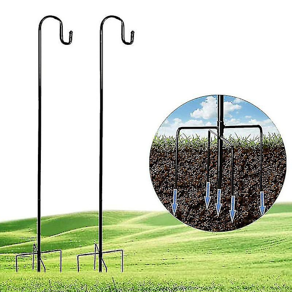 Ulkoilma Yksikoukku 5-Sakaraisella Jalustalla Linnunsyöttölaitteiden, Kasvikorien, Aurinkovalojen ja Lyhtyjen Ripustamiseen 120CM