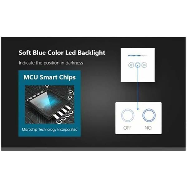 Touch Dimmer Switch med Glas Fjärrkontroll Smart Switch för LED Dimning Odipie