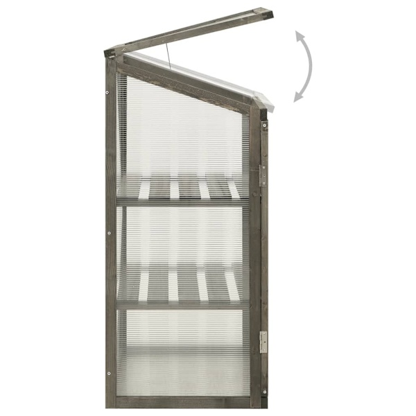 vidaXL Drivhus 60x45x100 cm gran