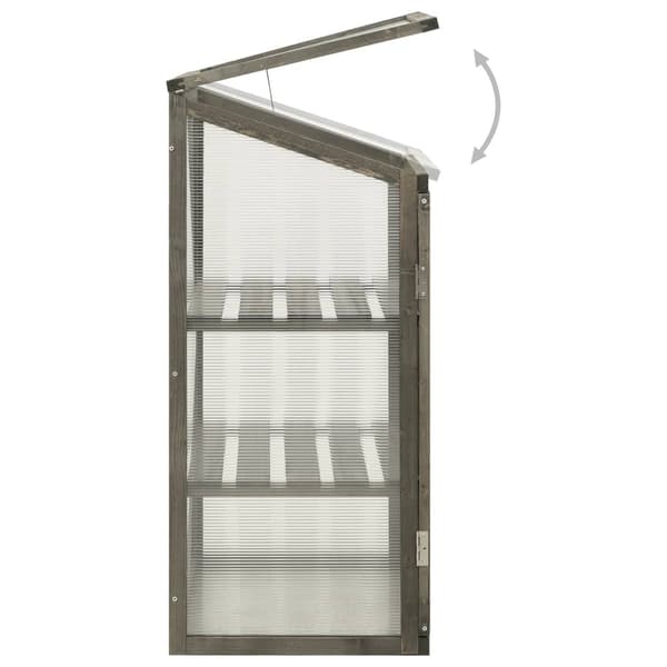 vidaXL Växthus 60x45x100 cm Gran