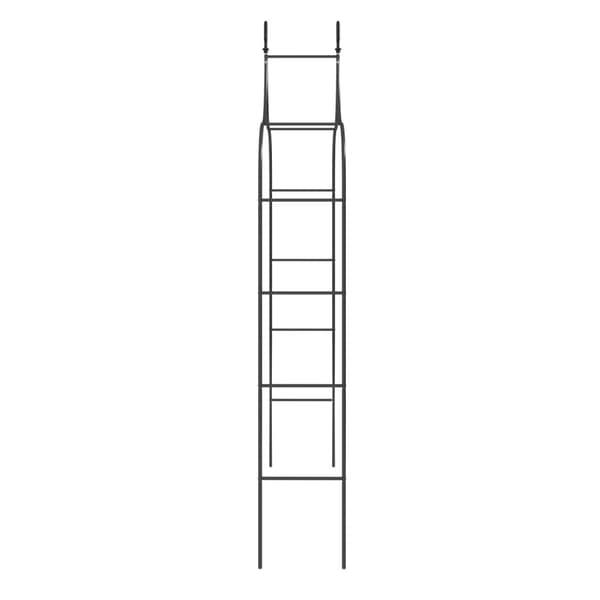 vidaXL Rosenbue 2 stk. sort 120x38x260 cm stål